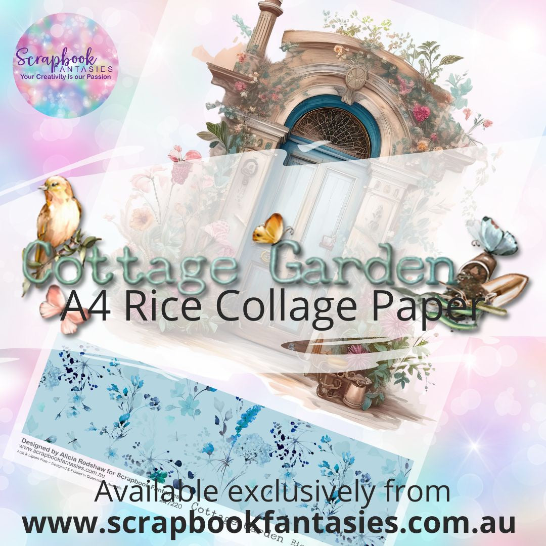 Cottage Garden A4 Rice Collage Paper - Door F 247220