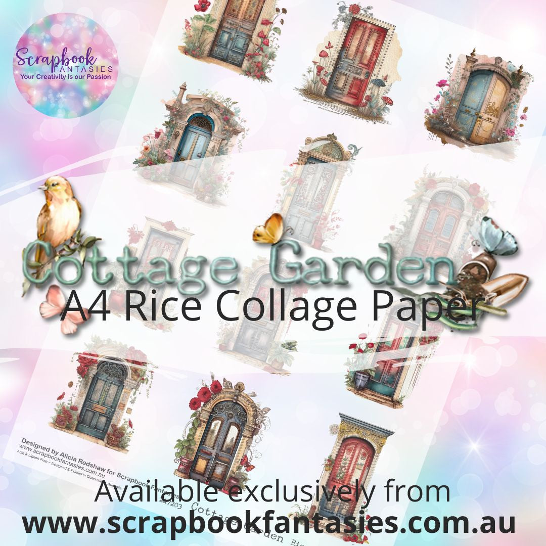 Cottage Garden A4 Rice Collage Paper - Twelve Doors 247203