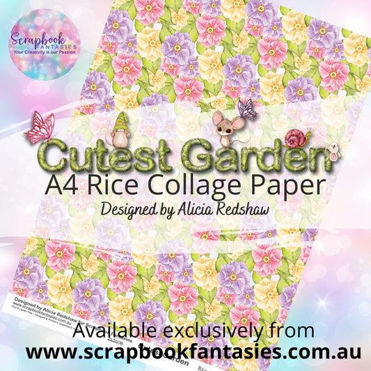 Cutest Garden A4 Rice Collage Paper - Flowers 242408