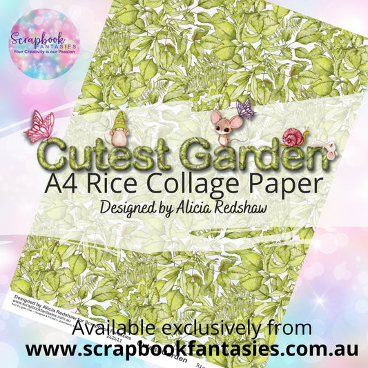 Cutest Garden A4 Rice Collage Paper - Leaves 242411