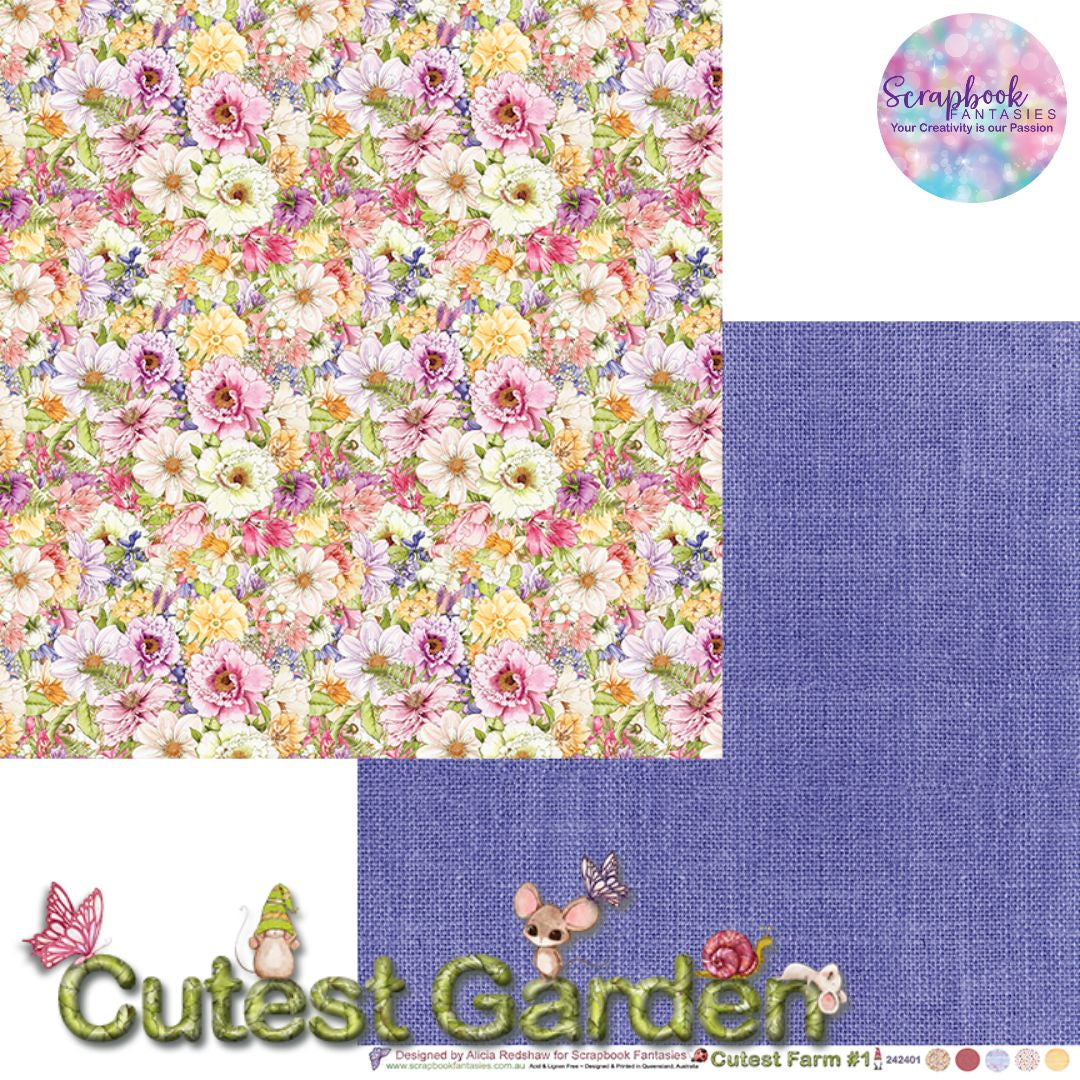 Cutest Garden 12x12 Double-Sided Patterned Paper 1 - 242401