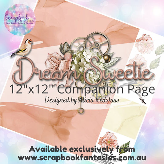 Dream Sweetie 12"x12" Single-sided Companion Page - Peach Watercolour 243705