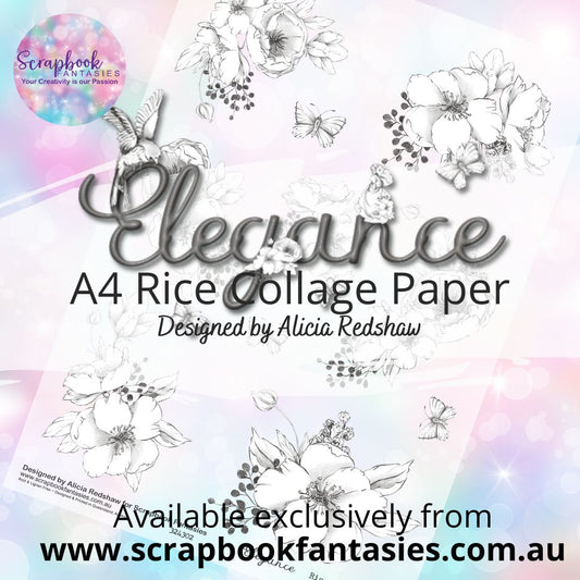Elegance A4 Rice Collage Paper - Bouquets 324302