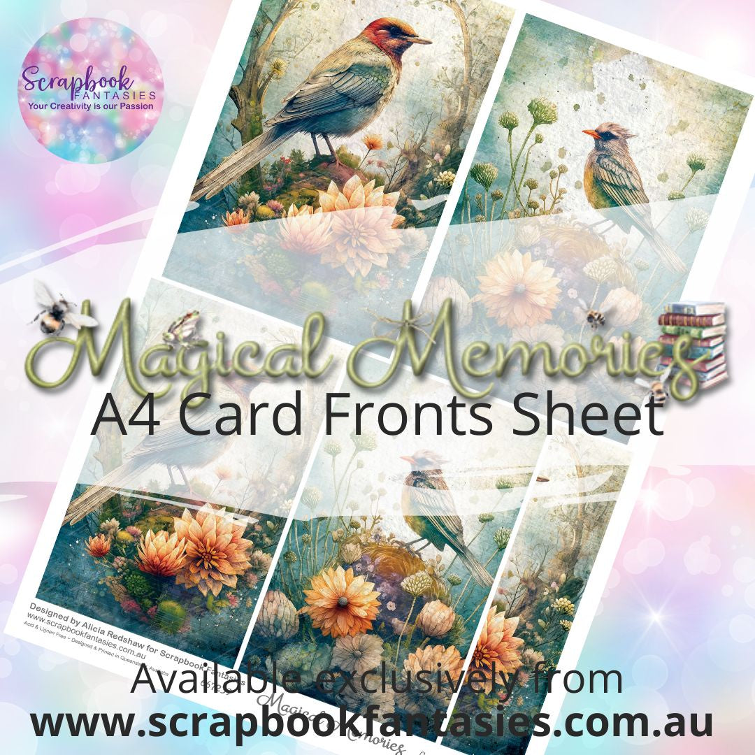 Magical Memories A4 Card Fronts Sheet - Birds 2 667239