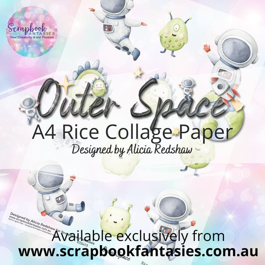 Outer Space A4 Rice Collage Paper - Aliens & Astronauts 672403