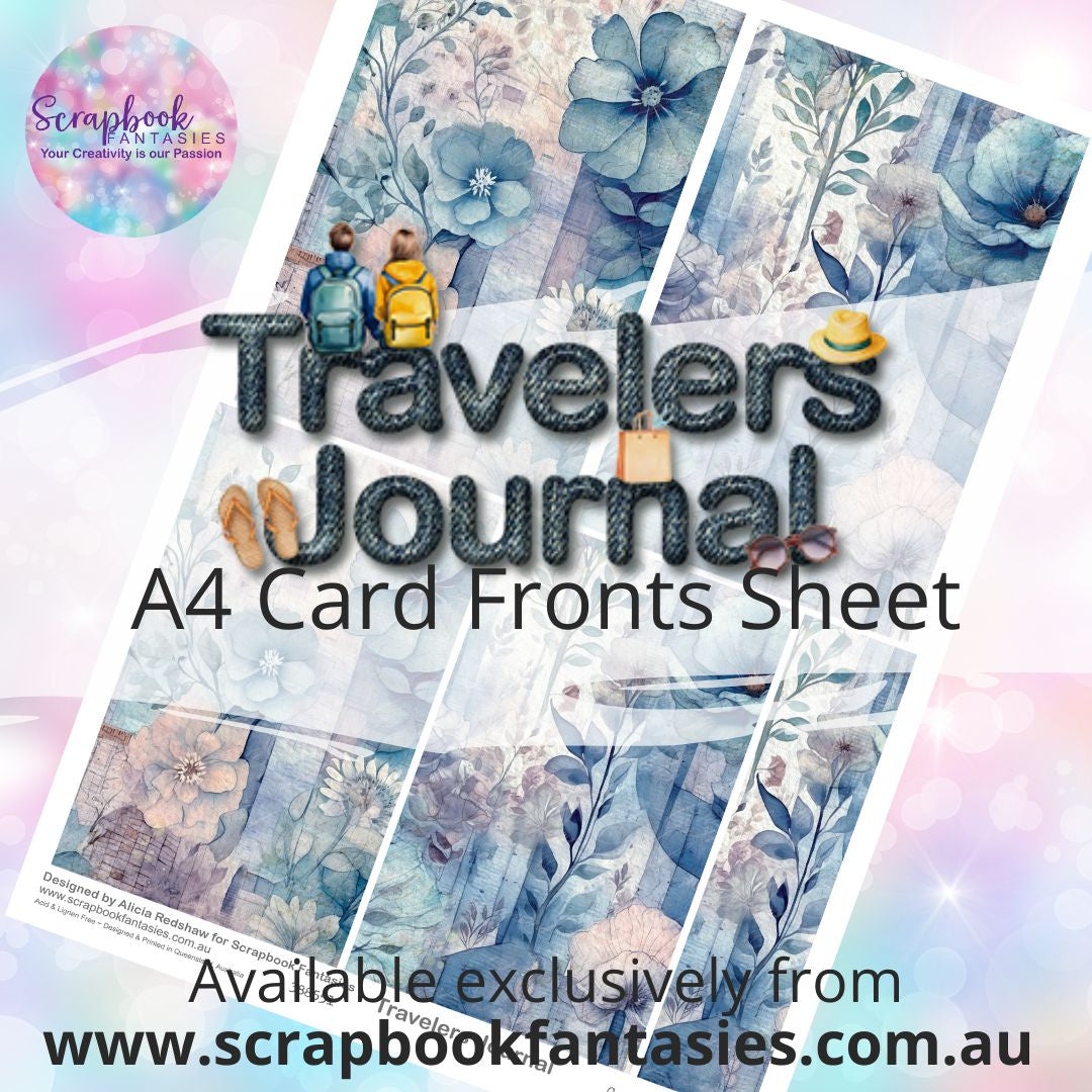 Travelers Journal A4 Card Fronts Sheet - Travelers Collage 2 388551