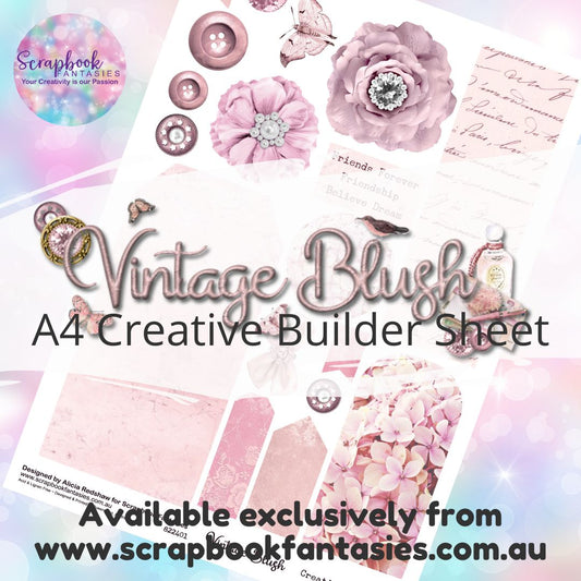 Vintage Blush A4 Creative Builder Sheet 822401