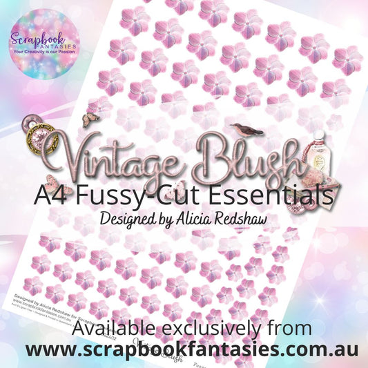 Vintage Blush A4 Colour Fussy-Cut Essentials - Pink Flowers 822402