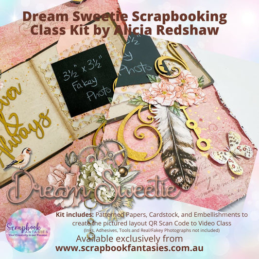 Dream Sweetie Forever & Always Scrapbook Layout Class Kit - Vintage Chic Super Weekend Class 3 - Friday 17 May 2024