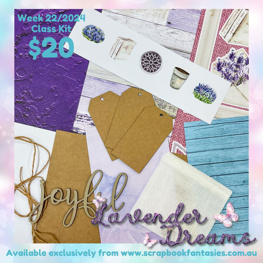 Class Kit for Live Classes Week 22/2024 with Alicia Redshaw (Monday 27 May) - Lavender Dreams Collection
