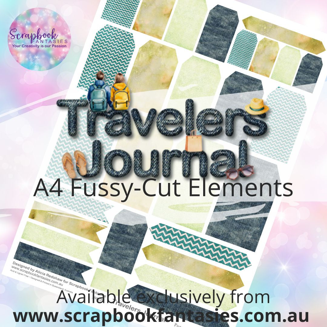 Travelers Journal A4 Colour Fussy-Cut Elements - Tags 1 388535