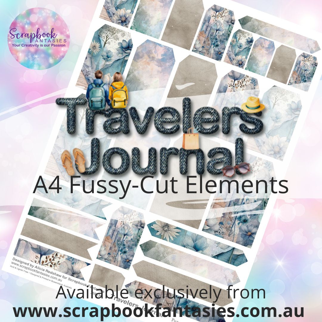 Travelers Journal A4 Colour Fussy-Cut Elements - Tags 2 388536