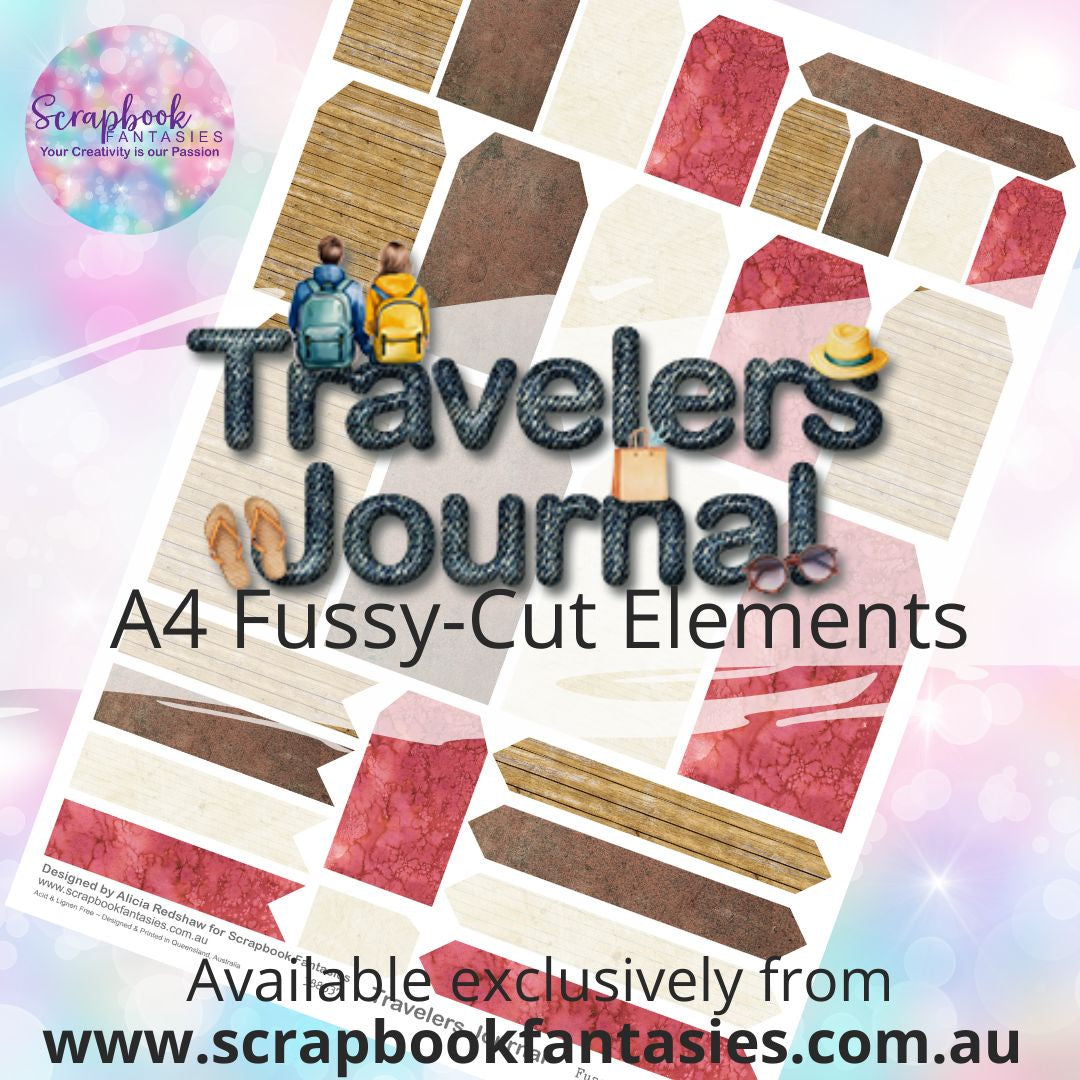 Travelers Journal A4 Colour Fussy-Cut Elements - Tags 3 388537