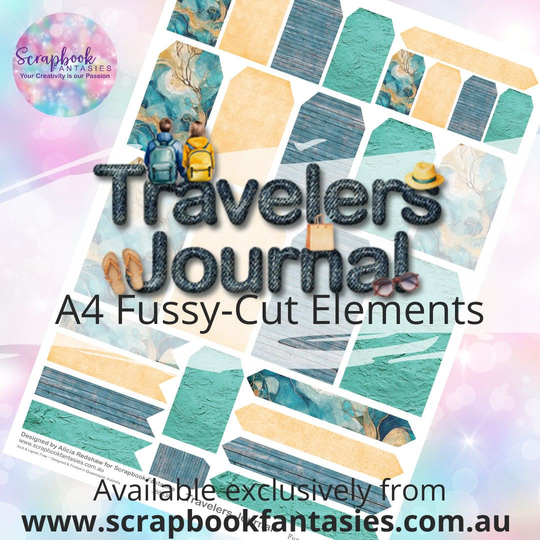 Travelers Journal A4 Colour Fussy-Cut Elements - Tags 4 388538