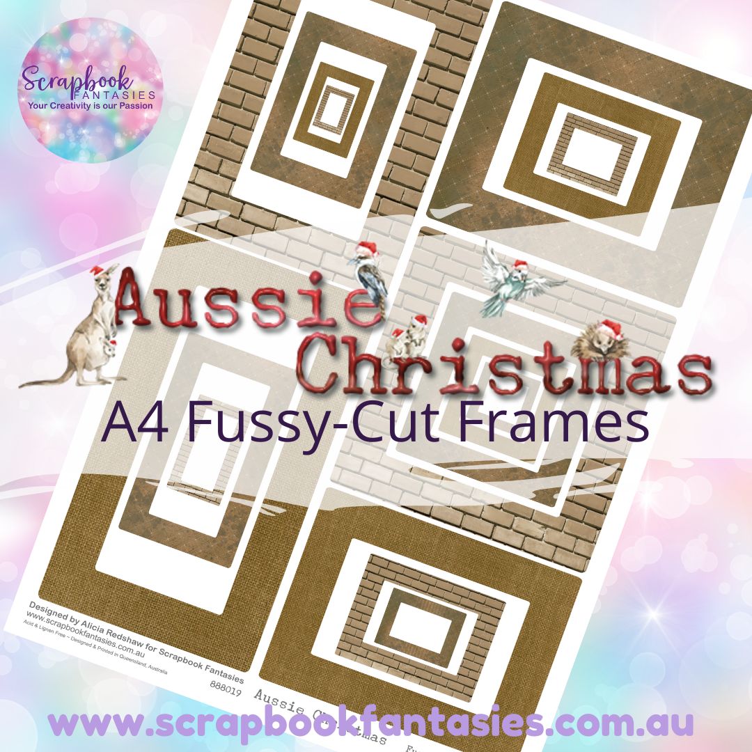 Aussie Christmas A4 Colour Fussy-Cut Frames 2 888019
