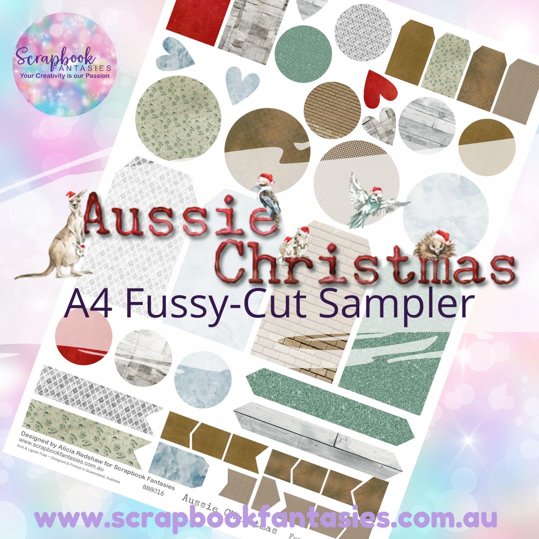 Aussie Christmas A4 Colour Fussy-Cut Sampler 5 888016