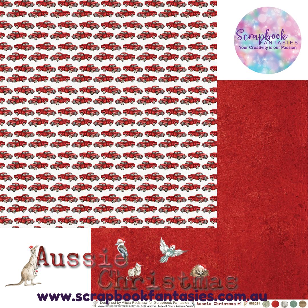 Aussie Christmas 12x12 Double-Sided Patterned Paper 1 - 888021