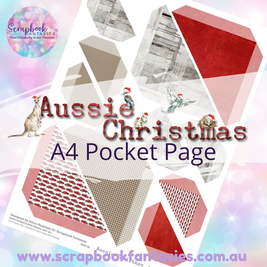 Aussie Christmas A4 Colour Pocket Page - Straight Corners 3 888034