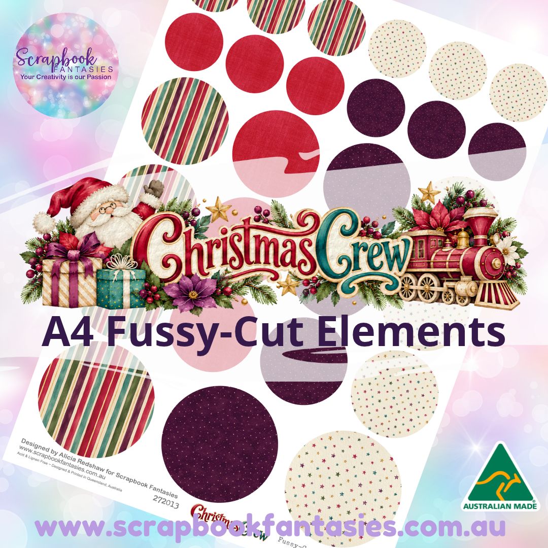 Christmas Crew A4 Colour Fussy-Cut Elements - Circles 3 272013