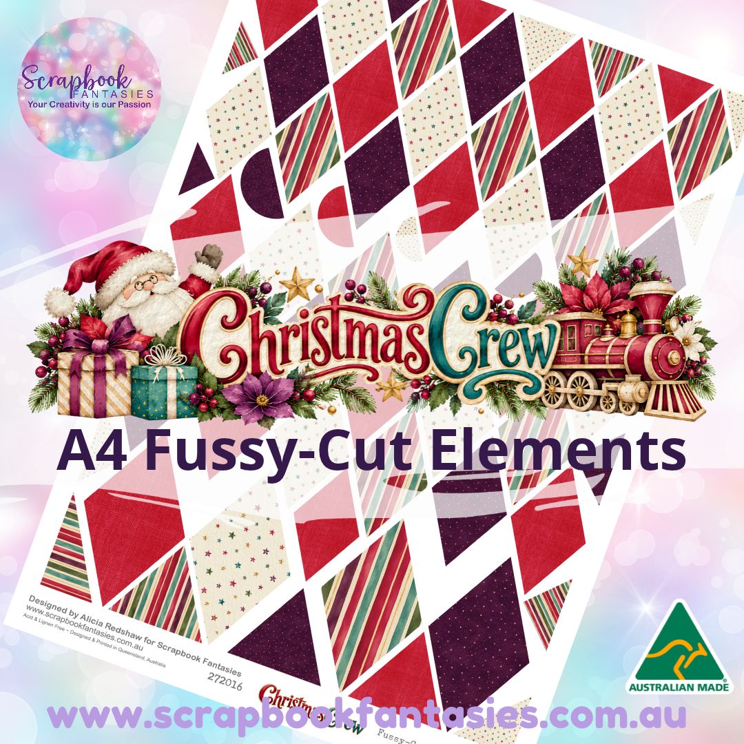 Christmas Crew A4 Colour Fussy-Cut Elements - Diamonds 3 272016