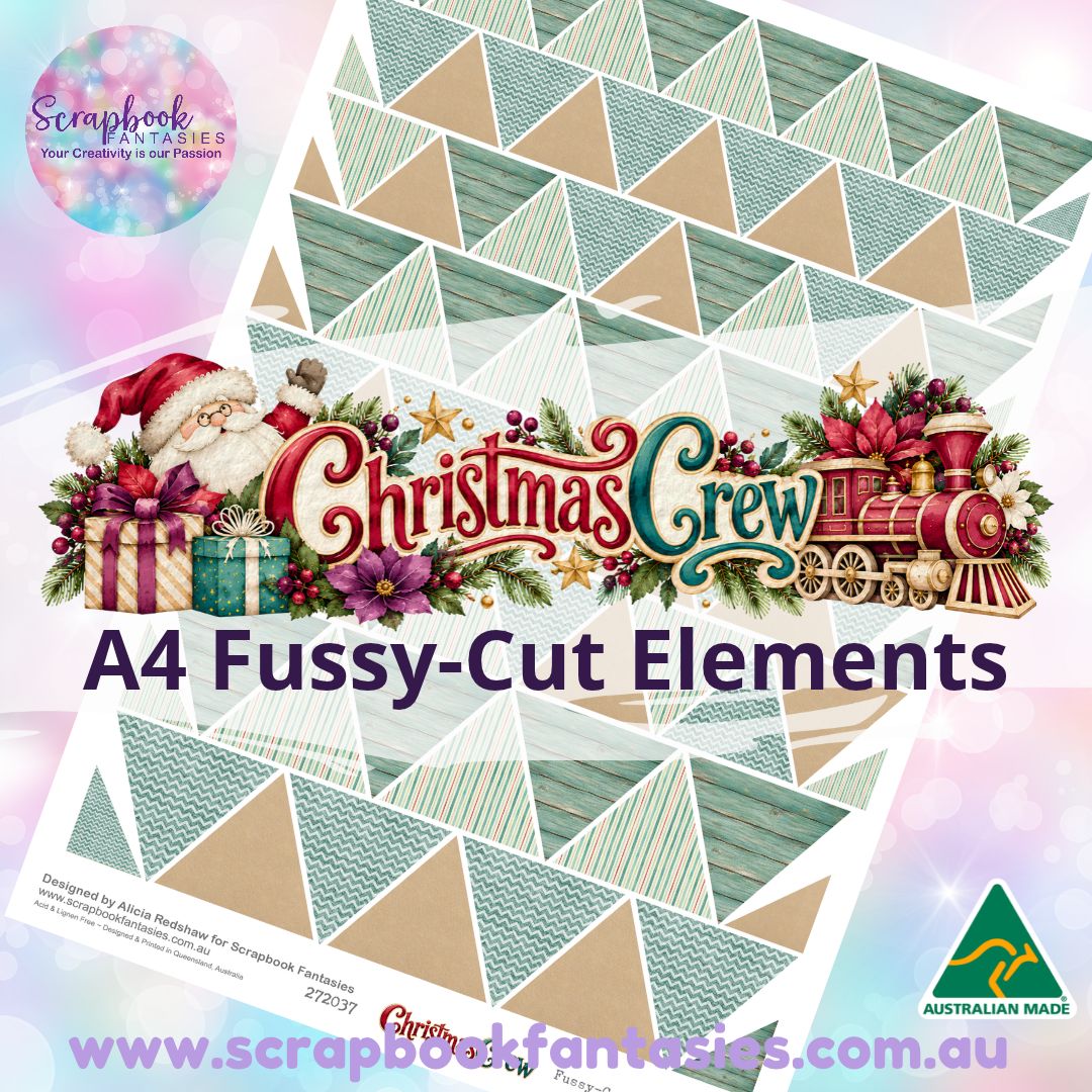 Christmas Crew A4 Colour Fussy-Cut Elements -Triangles 1 272037