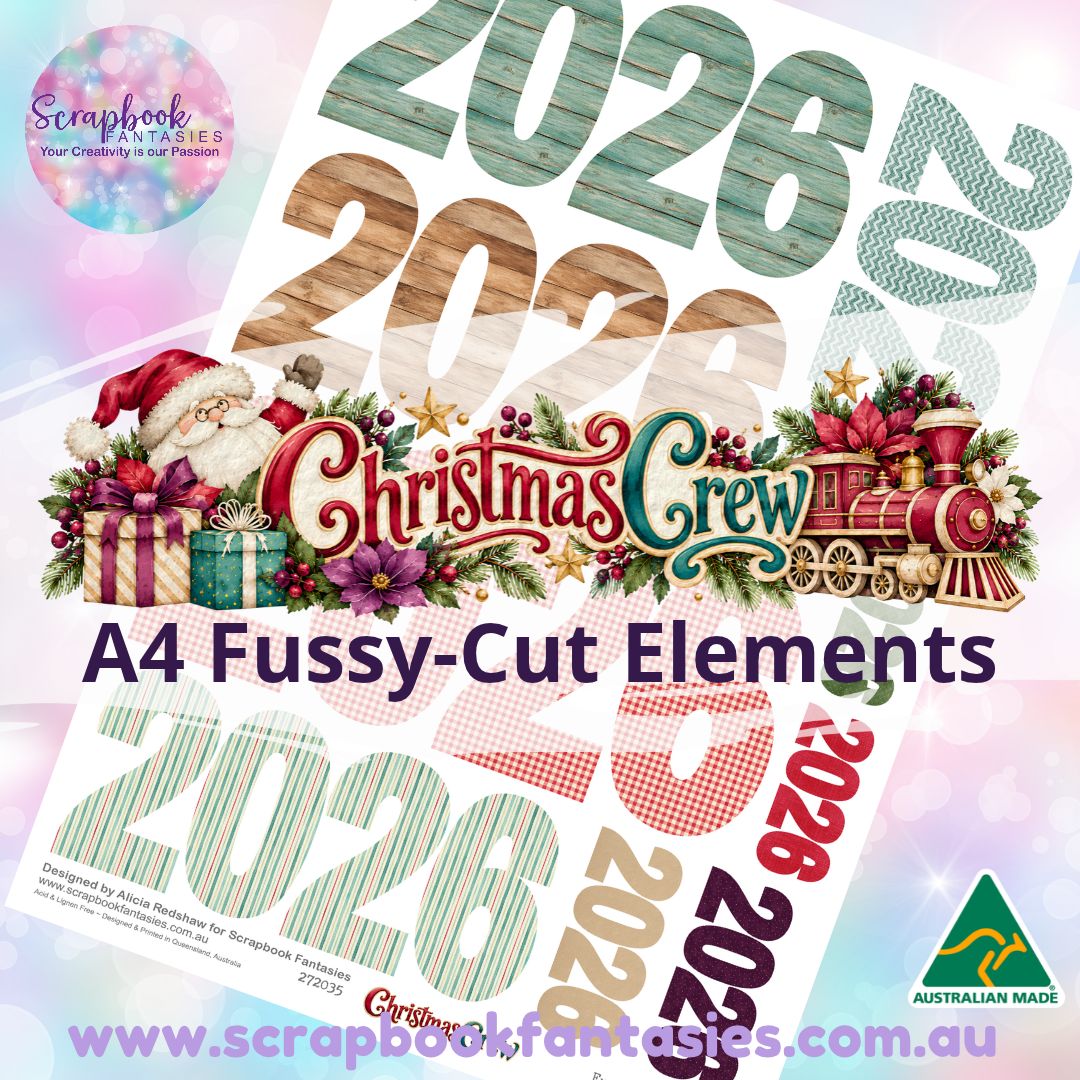 Christmas Crew A4 Colour Fussy-Cut Year - 2026 - 272035