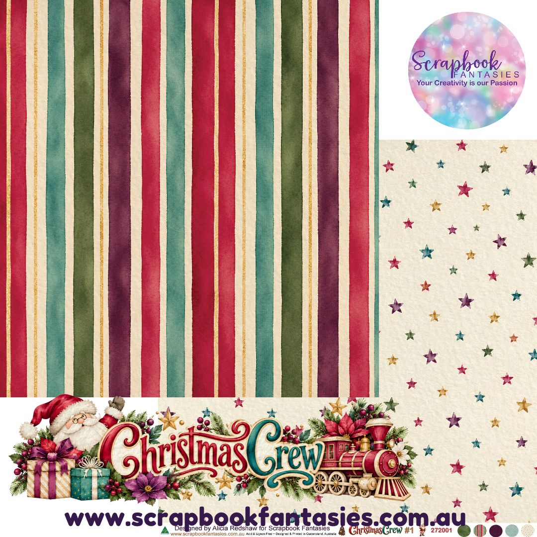Christmas Crew 12x12 Double-Sided Patterned Paper 1 - 272001