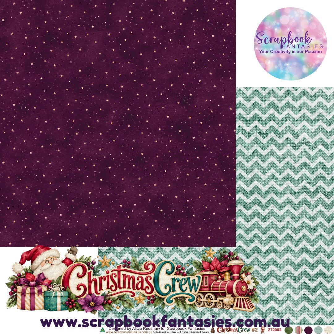 Christmas Crew 12x12 Double-Sided Patterned Paper 2 - 272002