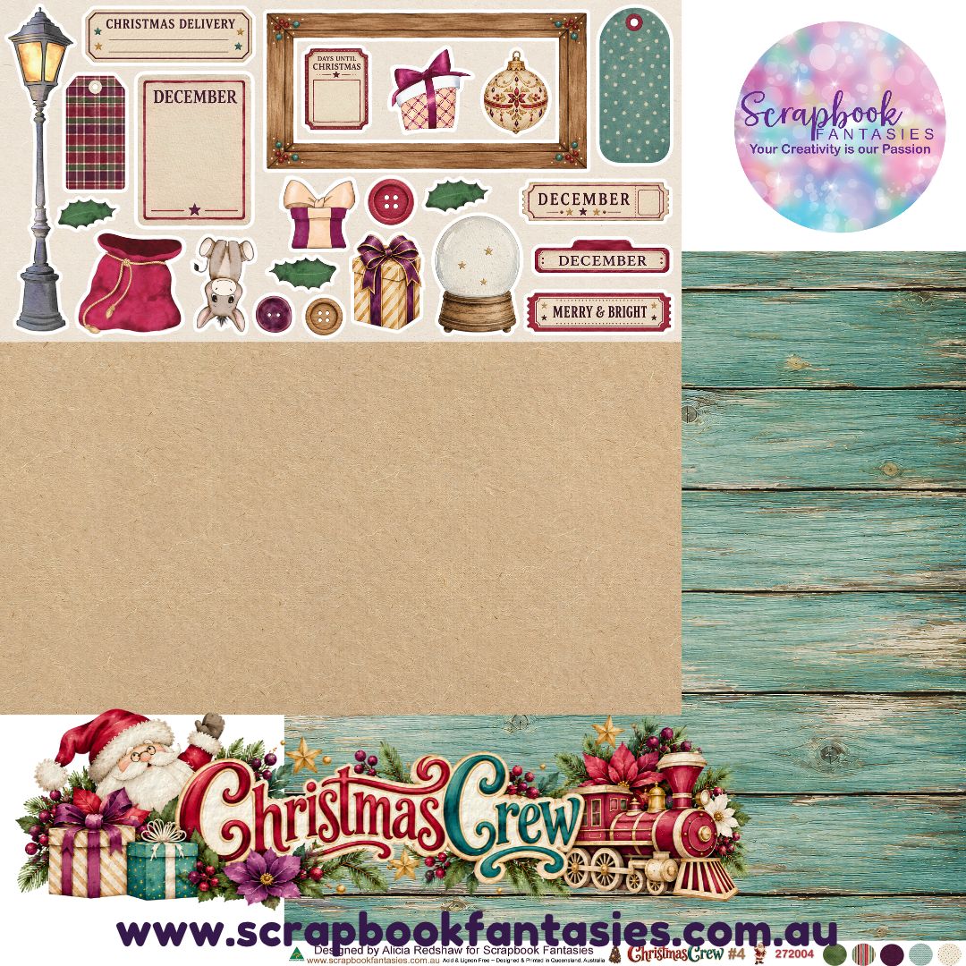 Christmas Crew 12x12 Double-Sided Patterned Paper 4 - 272004