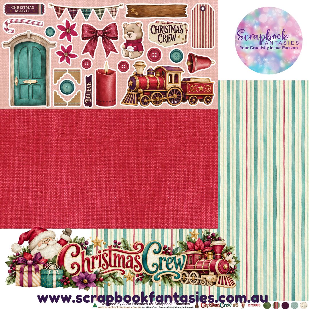 Christmas Crew 12x12 Double-Sided Patterned Paper 5 - 272005