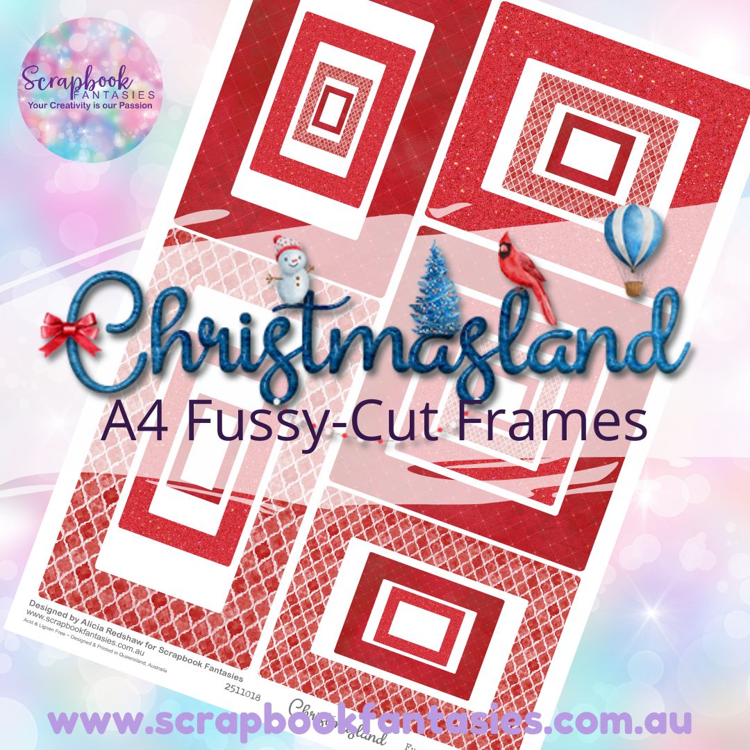 Christmasland A4 Colour Fussy-Cut Frames 2 2511018