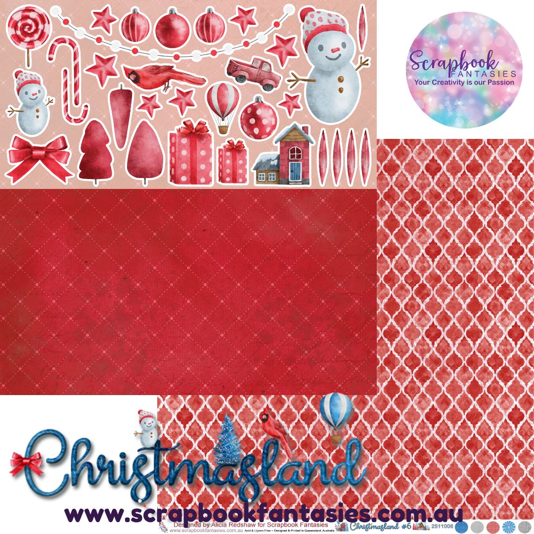 Christmasland 12x12 Double-Sided Patterned Paper 6 - 2511006