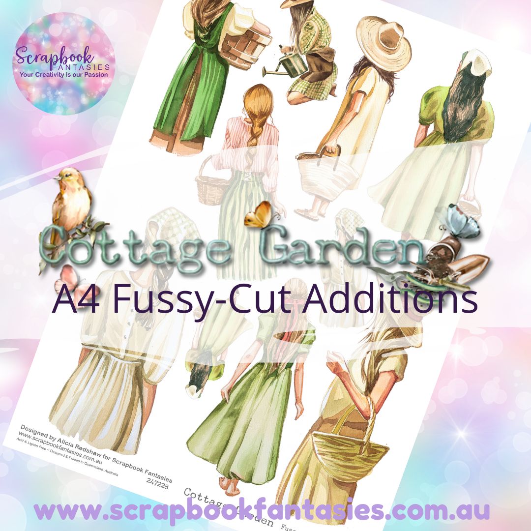 Cottage Garden A4 Colour Fussy-Cut Additions - Ladies 247228