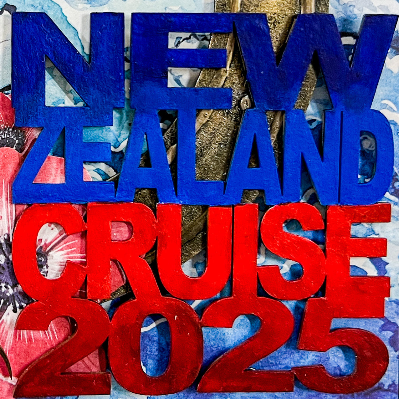 CUSTOM - Chippie-Cuts Grey 1.2mm Chipboard - Holiday Title 3"x3" + BONUS matching Mini-Title - 1.75"x1.75"