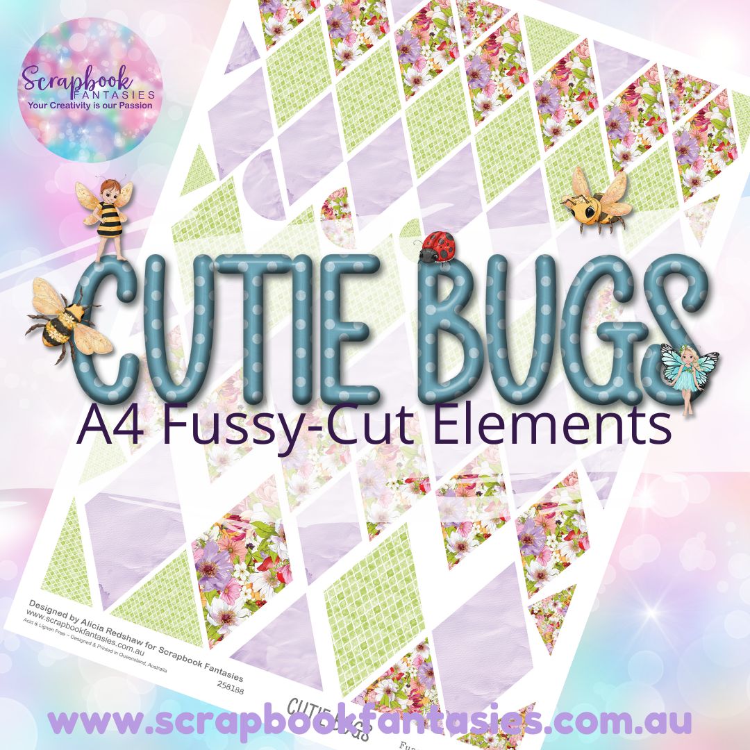 Cutie Bugs A4 Colour Fussy-Cut Elements - Diamonds 2 258188
