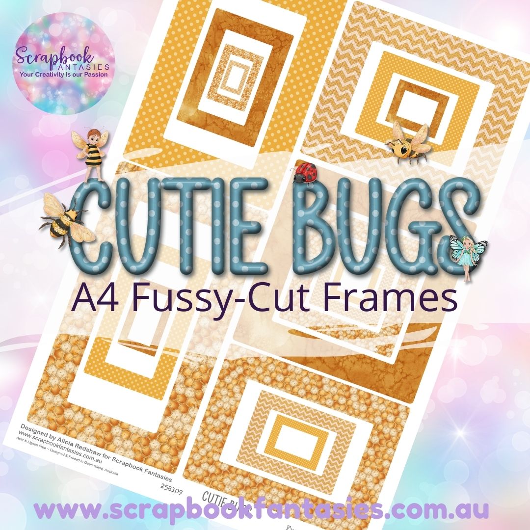 Cutie Bugs A4 Colour Fussy-Cut Frames 1 258109