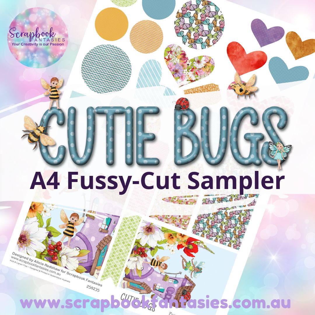 Cutie Bugs A4 Colour Fussy-Cut Sampler 1 - 258235