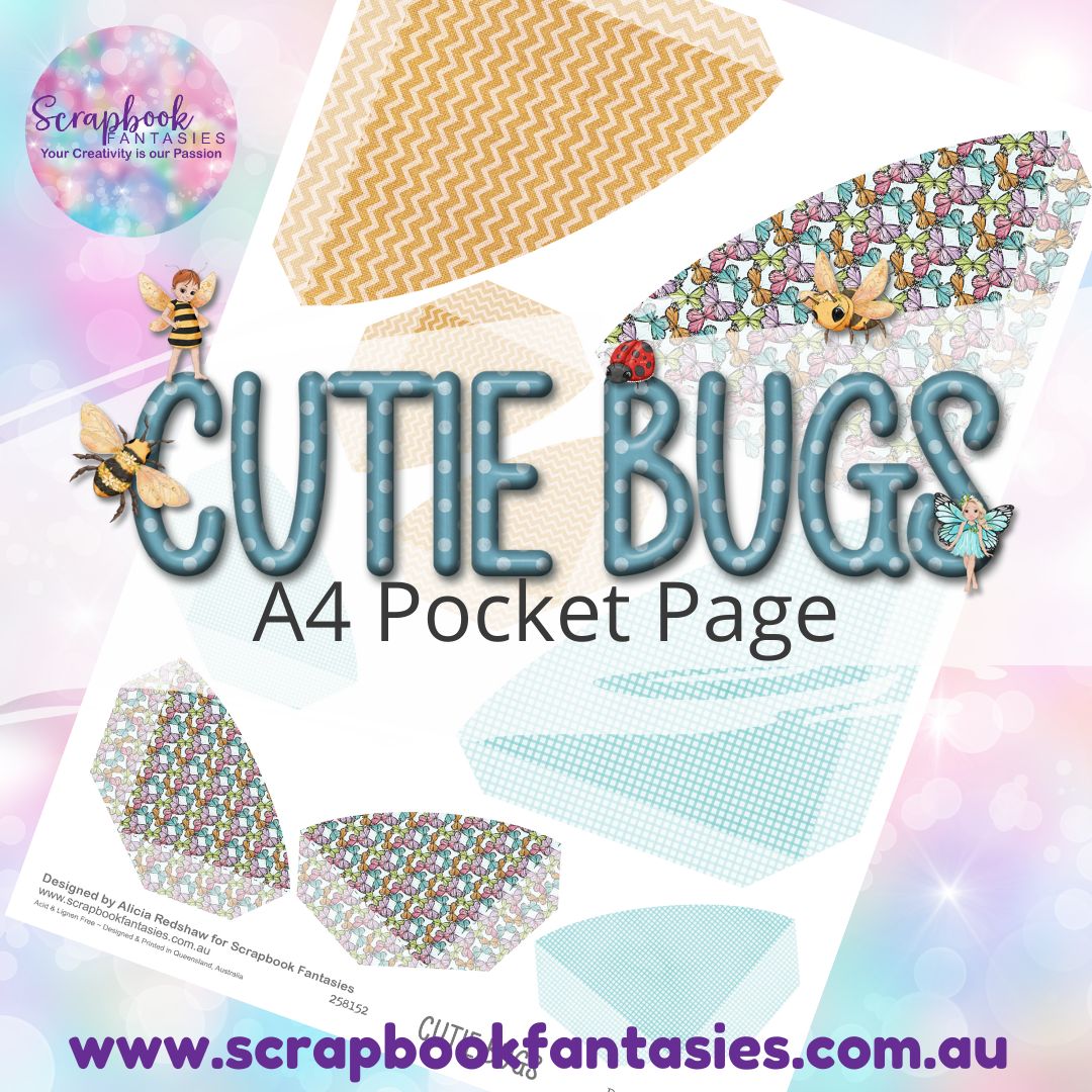 Cutie Bugs A4 Colour Pocket Page - Rounded Corners 5 258152