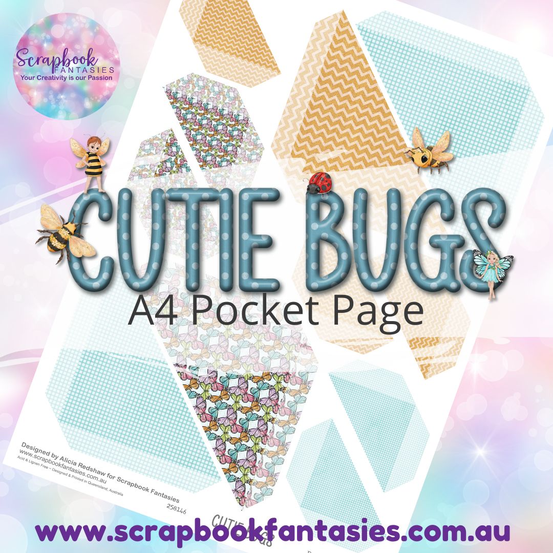 Cutie Bugs A4 Colour Pocket Page - Straight Corners 5 258146