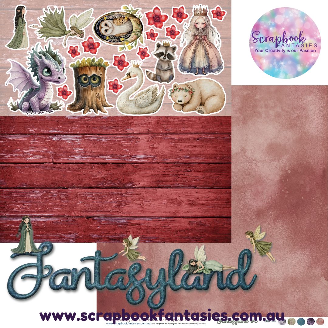 Fantasyland 12x12 Double-Sided Patterned Paper 6 - 259106