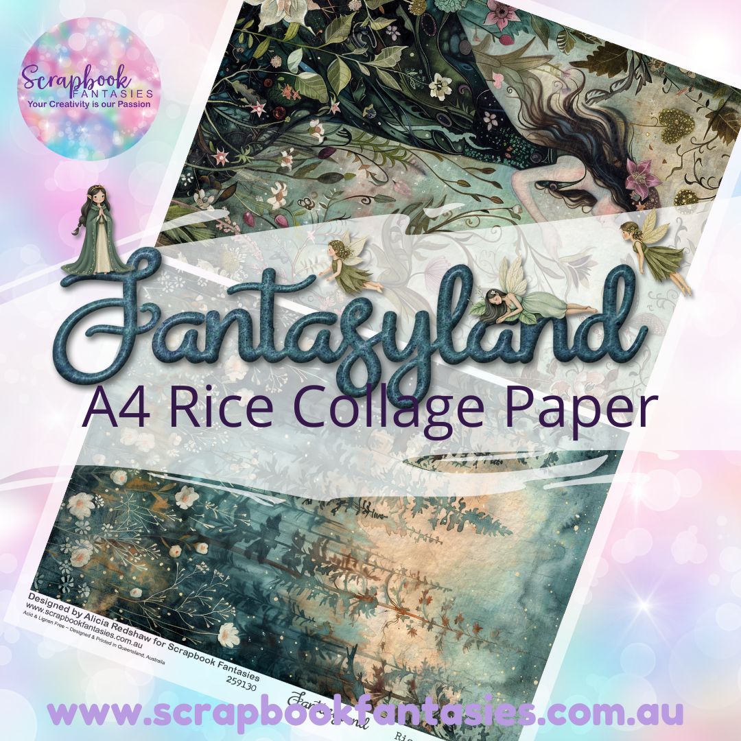 Fantasyland A4 Rice Collage Paper - Halves 8 259182