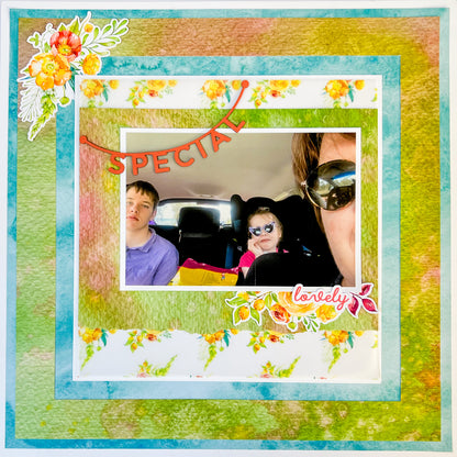 Summer 8"x 8" in a 12"x12" Layout Sunday Afternoon Scrapbook-Along Kit - Fun in the Sun Super Weekend - 21 January 2024