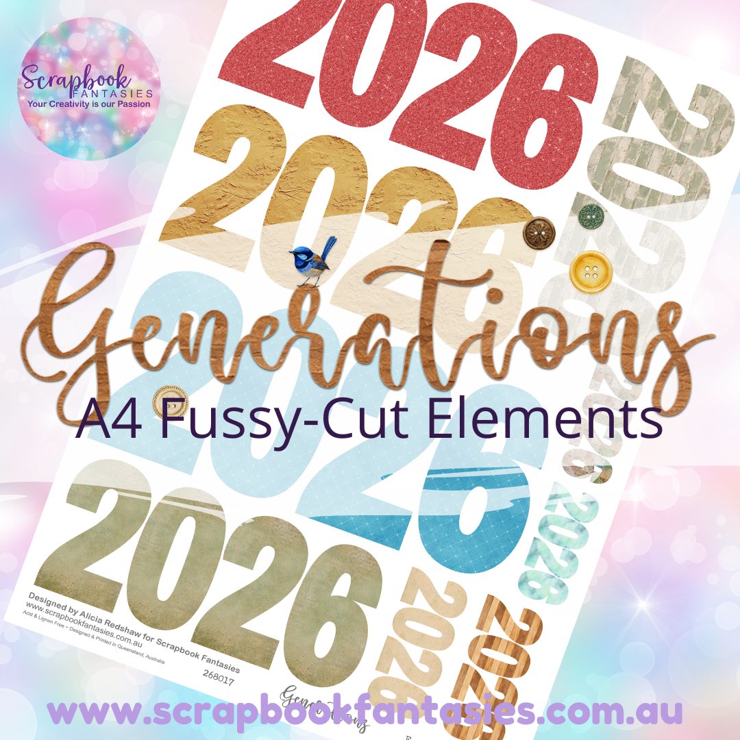Generations A4 Colour Fussy-Cut Year - 2026 - 268017