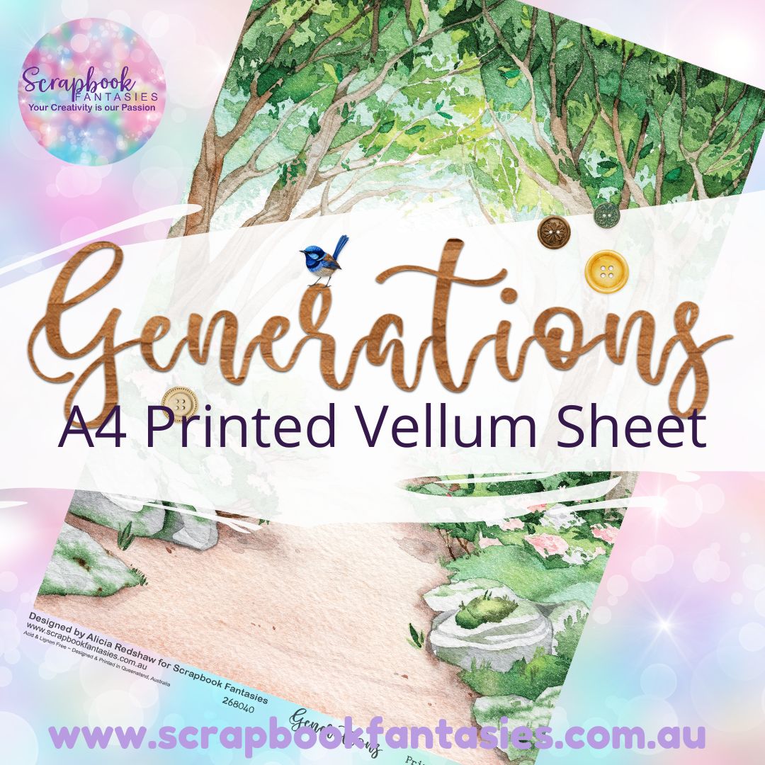 Generations A4 Printed Vellum Sheet - Forest 268040