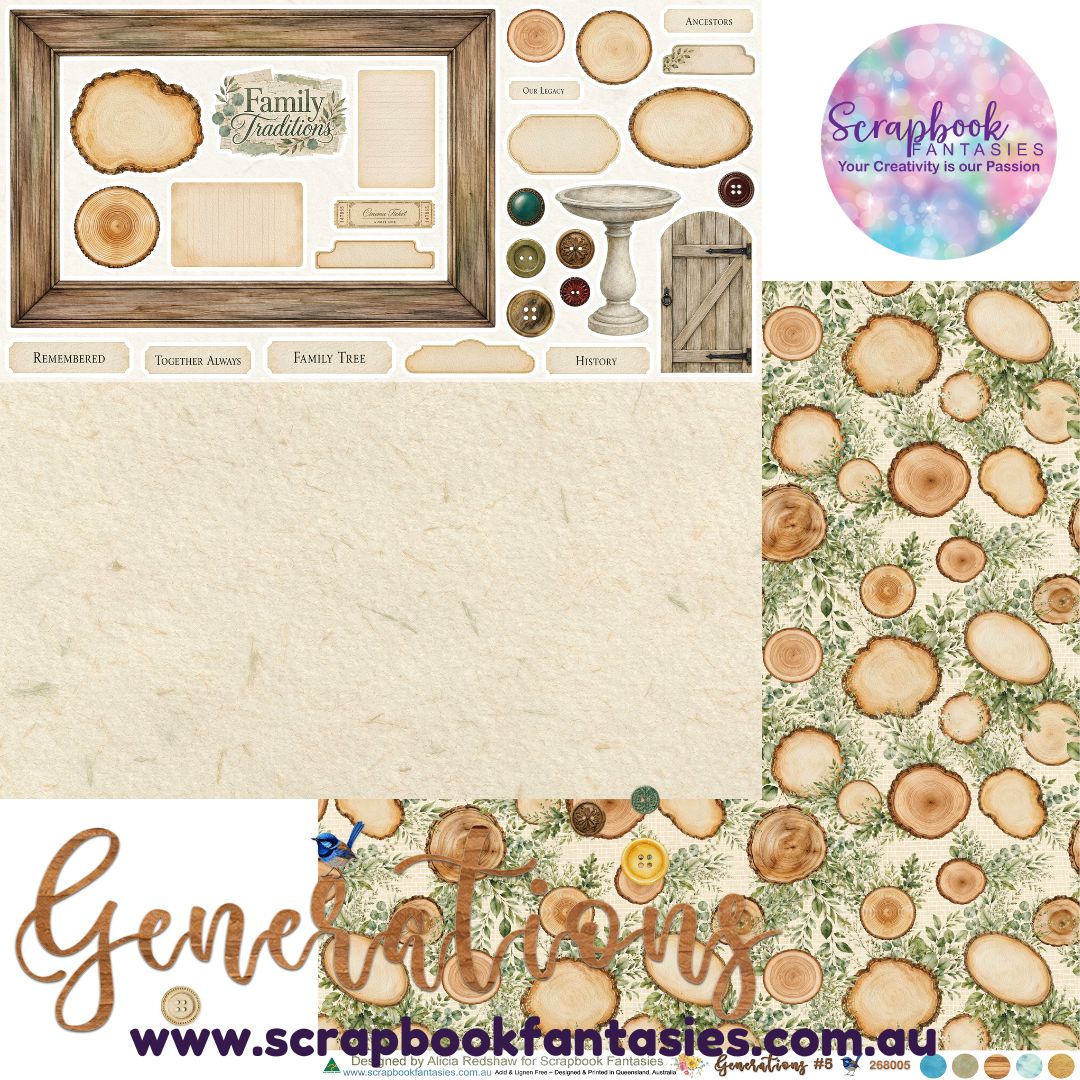 Generations 12x12 Double-Sided Patterned Paper 5 - 268005