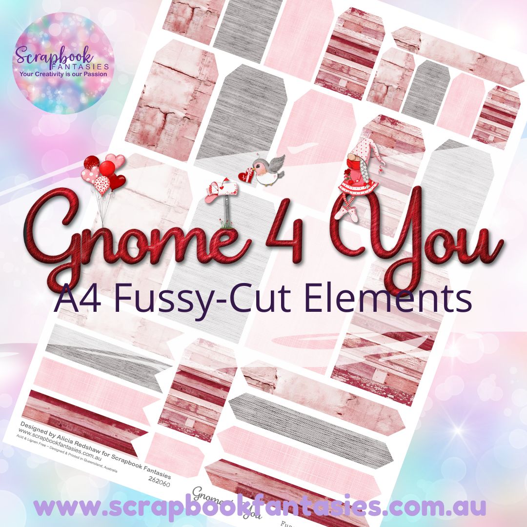 Gnome 4 You A4 Colour Fussy-Cut Elements - Tags and Tabs 2 262060