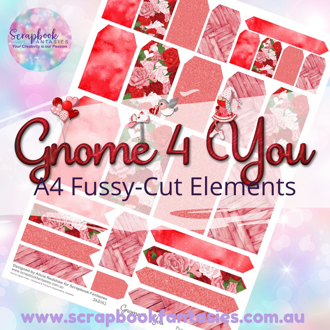 Gnome 4 You A4 Colour Fussy-Cut Elements - Tags and Tabs 3 262061