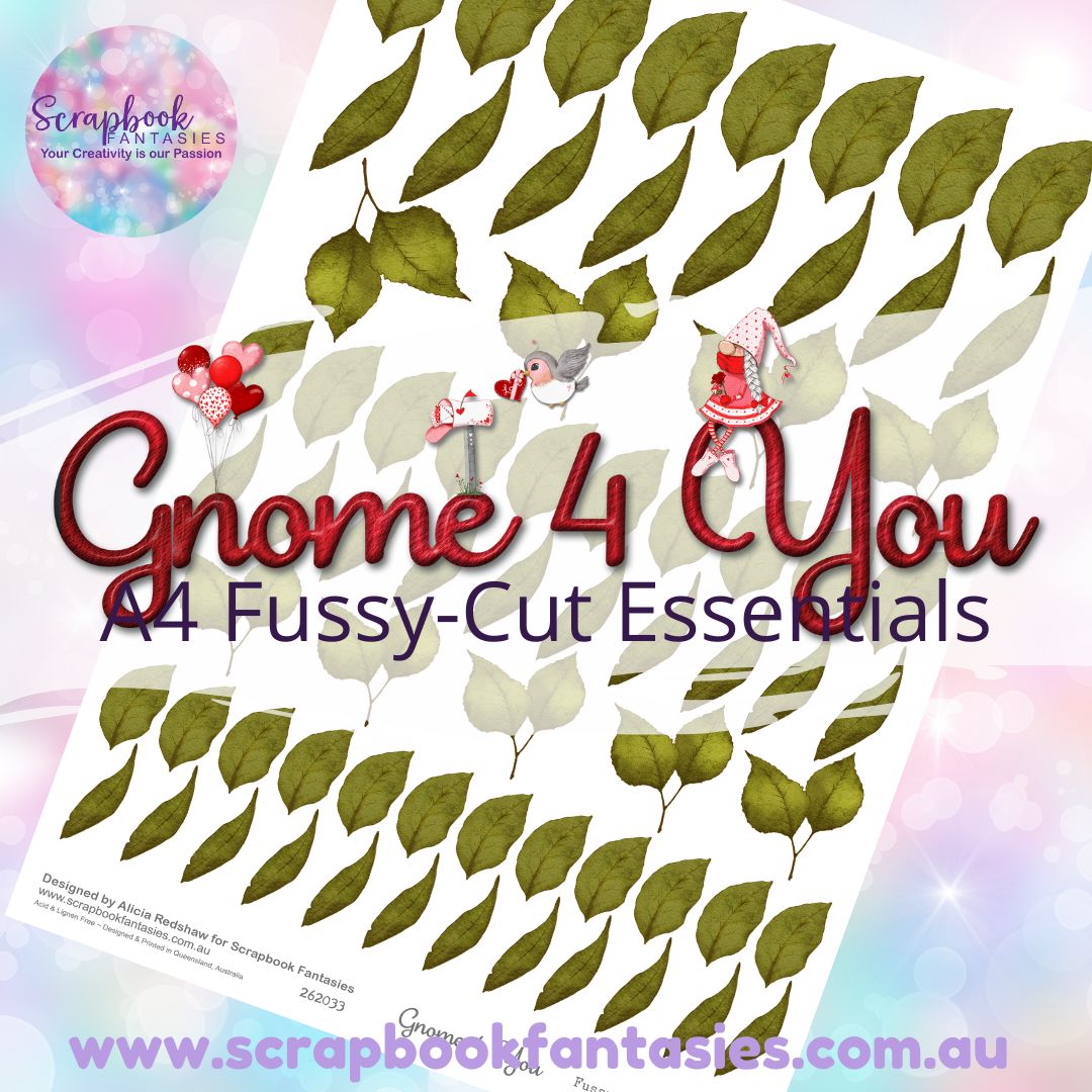 Gnome 4 You A4 Colour Fussy-Cut Essentials - Leaves 3 262033