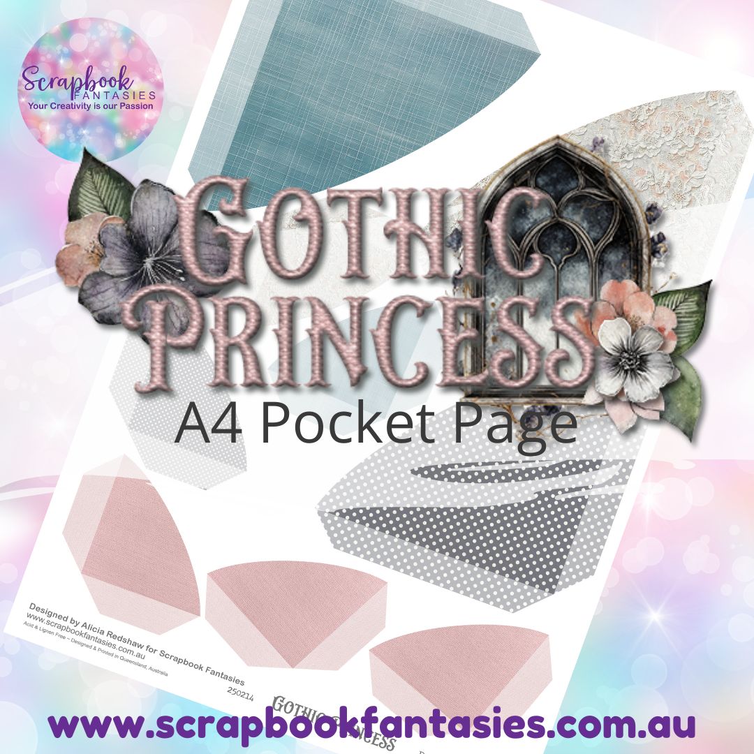 Gothic Princess A4 Colour Pocket Page - Rounded 1 250214