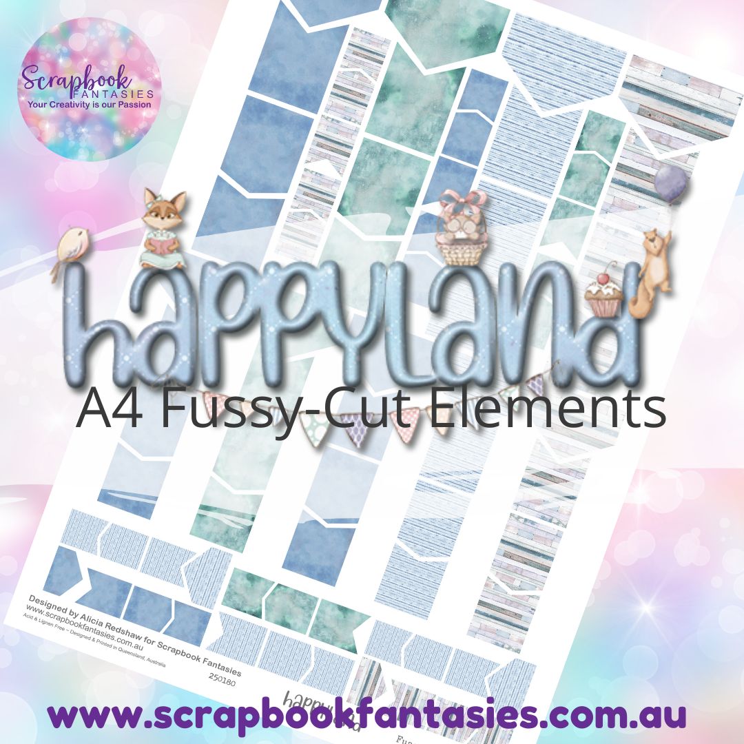 Happyland A4 Colour Fussy-Cut Elements - Flags & Banners 10 250180